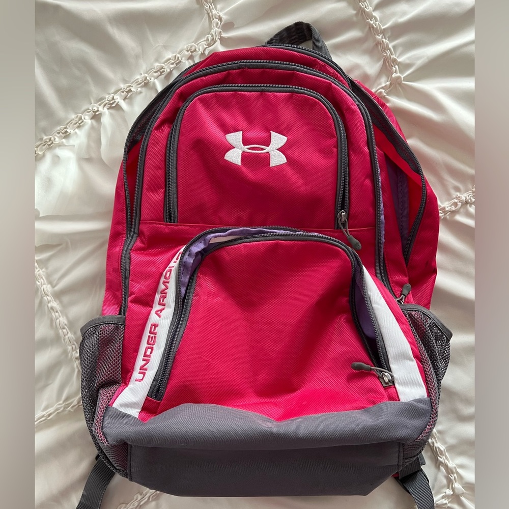 Pink Under Armour backpack